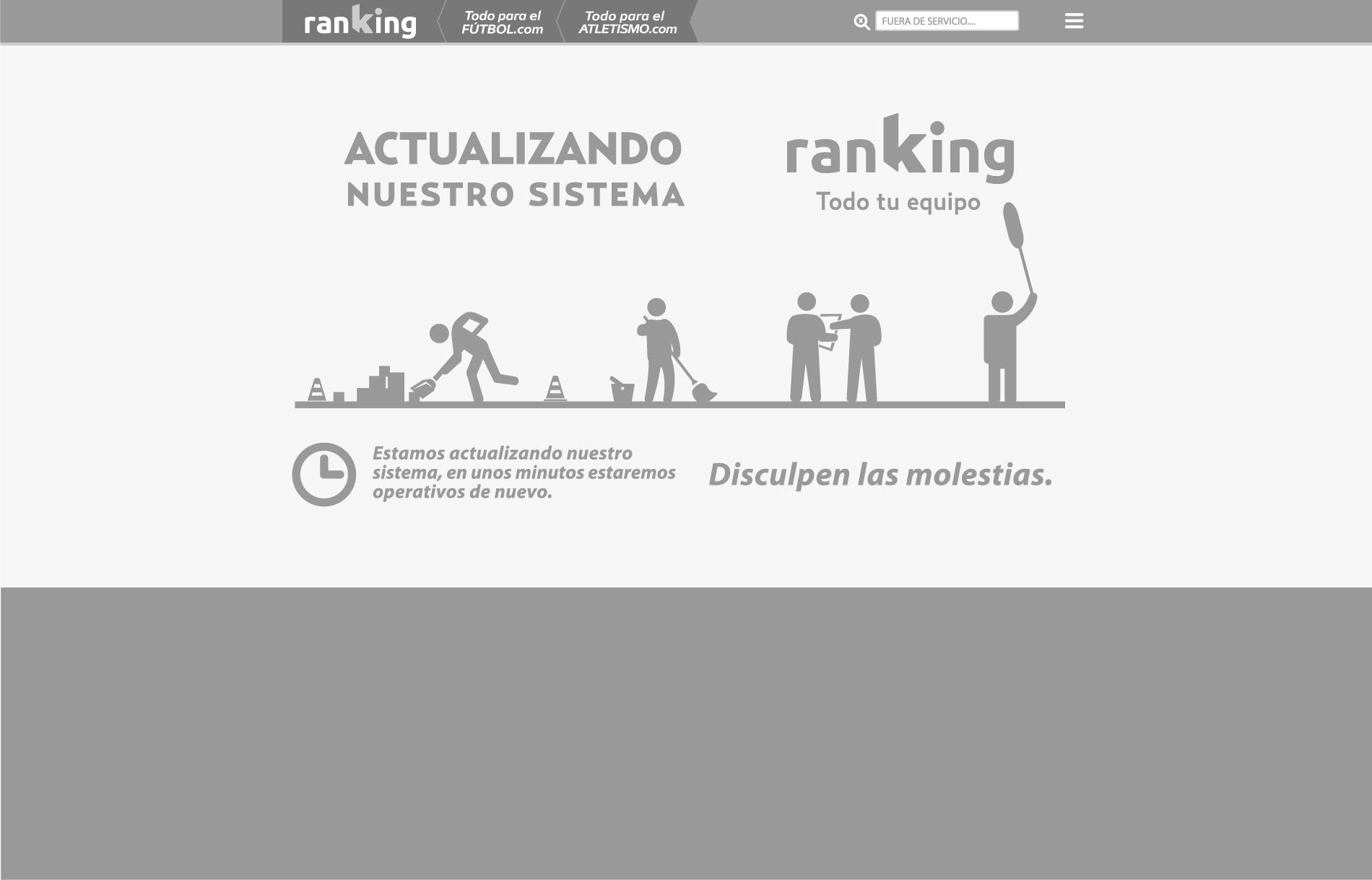 Estamos en obras. Por favor inténtelo de nuevo pasados unos minutos.