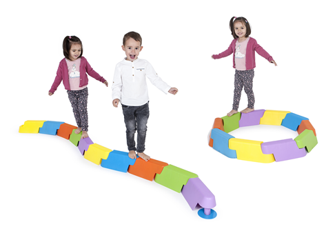 Referencia: 32516, nombre: Pasillo Equilibrio Multiposición - Longitud 40 cm. Juego 10 uds.