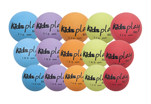 Referencia: K381-216-5, nombre: Set de 5 pelotas KIDS PLAY Ø216 mm