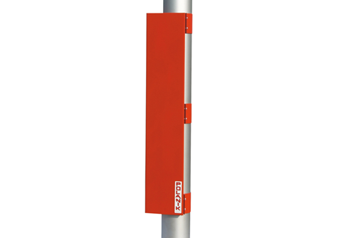 Referencia: 45201, nombre: Protector para Poste de Jaula de lanzamiento POLANIK, metálico 1m, poste de Ø150mm. Unidad