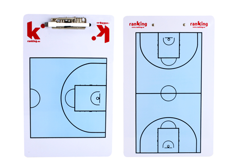 Referencia: 14493, nombre: Pizarra Táctica Magnética Baloncesto 2 caras