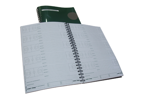 Referencia: 11988, nombre: Cuaderno Entrenamiento Baloncesto 150 hojas