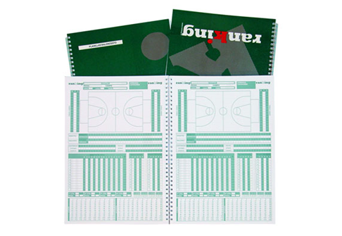 Referencia: IN08006, nombre: Cuaderno Planillas Baloncesto