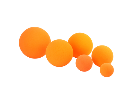 Referencia: K887, nombre: Pelota Espuma Suave. Bote Medio. Naranja