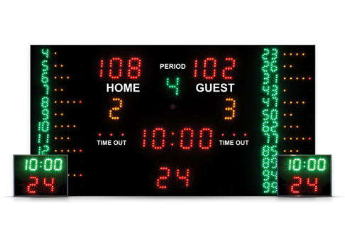 Referencia: 11026, nombre: Marcador BASKET PRO. Radio control. 250x100x5 cm