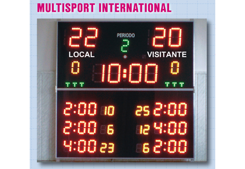 Referencia: 65895, nombre: Marcador MULTISPORT INTERNATIONAL Radio Control 200 x 200 x 5 cm