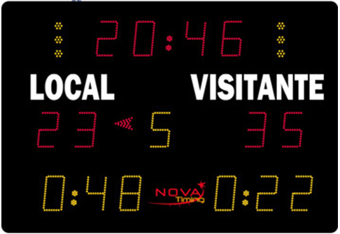 Referencia: 11414, nombre: Marcador Multisport NOVA TIMING Basic 170 Radio control