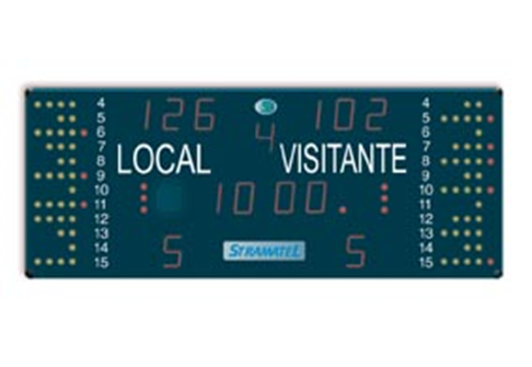 Referencia: 72014, nombre: Marcador ECO Multisport Basket (250x100x9cm) Radio control