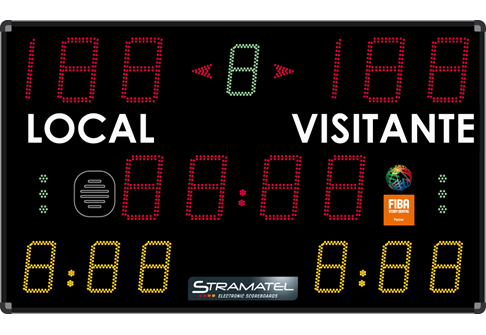 Referencia: 11088, nombre: Marcador PRO Multisport MB 7000  (190x120x9cm) Radio control