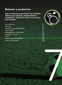 Sección Balones y accesorios